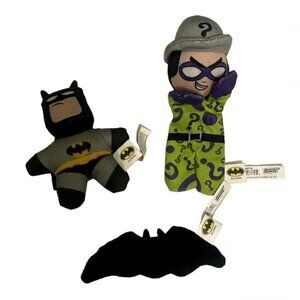 Justice League 3-Piece Batman and The Riddler Crinkle and Squeaker Toys​​​